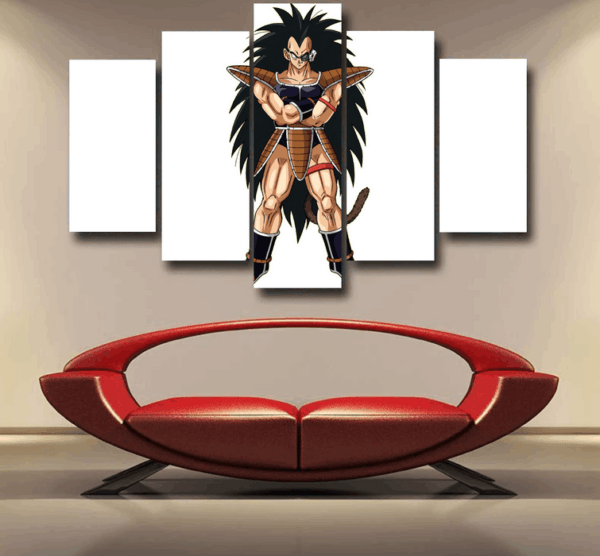 Dragon Ball Z Cool Saiyan Raditz Pride and Proud Epic 5pc Canvas