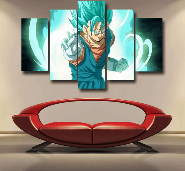 Dragon Ball Vegito Potara Fusion Dope 3D Full Print Epic 5pc Canvas