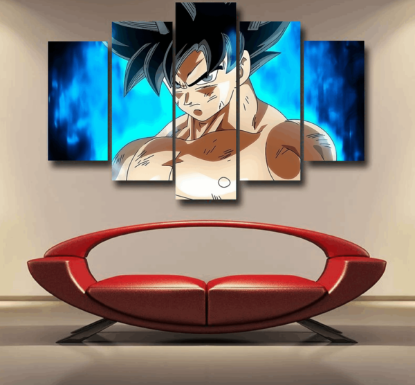 Dragon Ball Super Goku Kaioken Ultra Instinct Dope 3D Epic 5pc Canvas