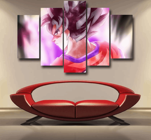 Dragon Ball Super Goku Kaioken Cool Purple Aura Casual Epic 5pc Canvas