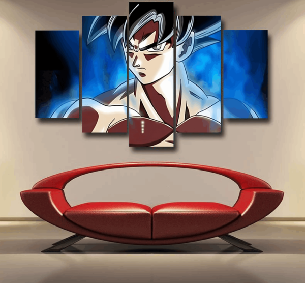 Dragon Ball Super Son Goku Ultra Instinct Cool Casual Epic 5pc Canvas