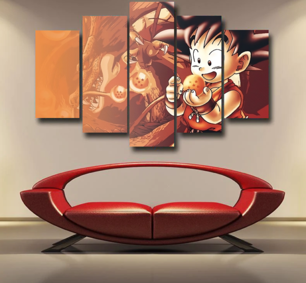 Kid Goku Dragon Ball Epic 5pc Canvas