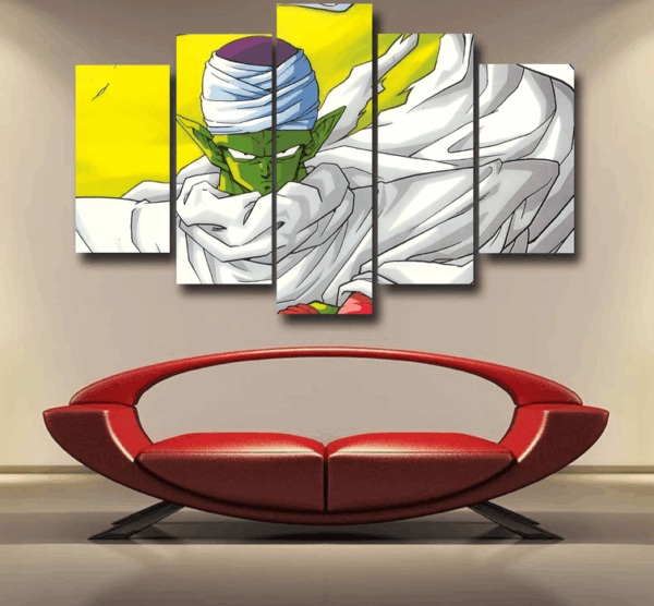 Dragon Ball Angry Piccolo Standing And Ready for Fighting Epic 5pc Canvas