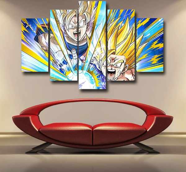 Dragon Ball Teen Gohan Dokkan Battle Super Saiyan 3 Epic 5pc Canvas