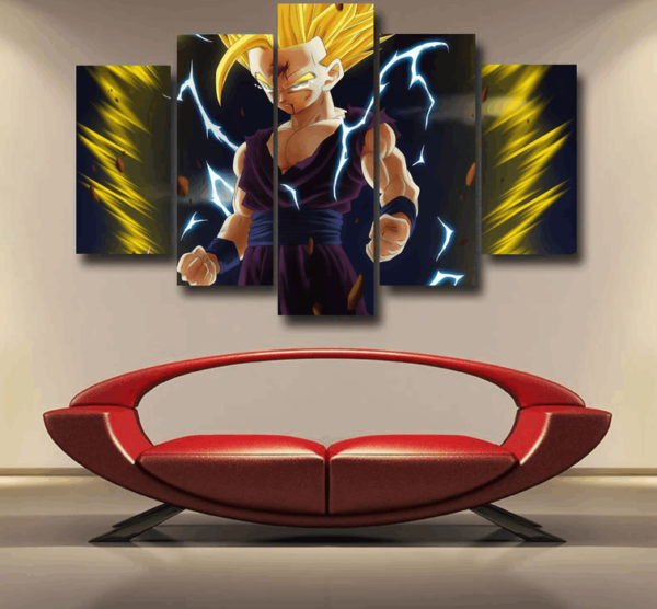 Gohan Super Saiyan 2 Epic 5pc Canvas