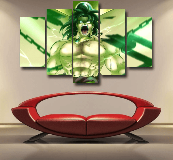 Dragon Ball Legendary Super Saiyan Broly 3D Full Print Streetwear Design Epic 5pc Canvas