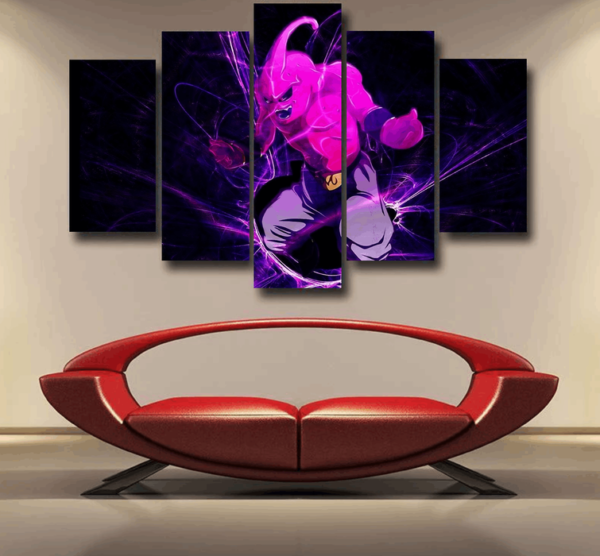 Dragon Ball Kid Buu Madness Destruction Dope Design Trending Epic 5pc Canvas