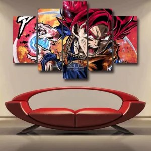 Goku Super Saiyan God Epic 5pc Canvas