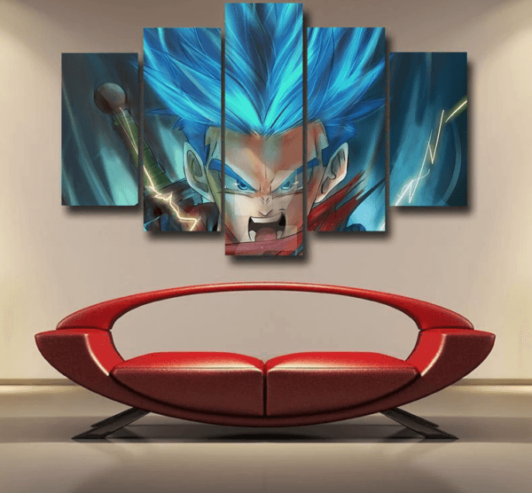 Dragon Ball Super Future Trunks Rage Epic 5pc Canvas