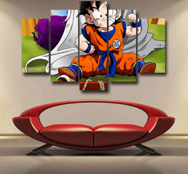 Dragon Ball Amazing Master Piccolo Train Strong Kid Gohan Epic 5pc Canvas