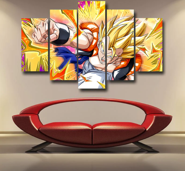 Dragon Ball Super Gogeta Outshining Darkness Cool Epic 5pc Canvas