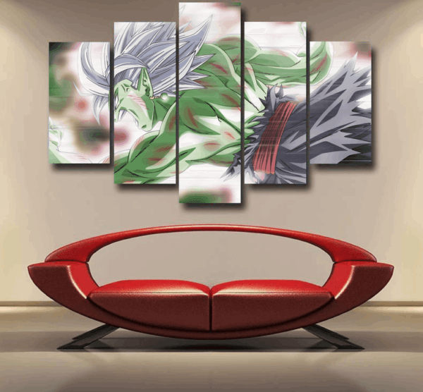 Dragon Ball Fused Zamasu Aggressive Portrait Dope Epic 5pc Canvas