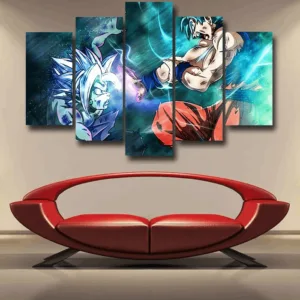 Dragon Ball Fused Zamasu Goku Blue Super Saiyan Epic Epic 5pc Canvas