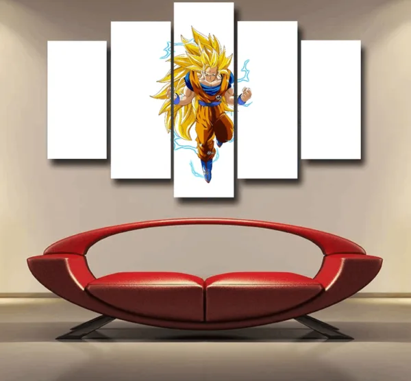 Goku Super Saiyan 3 Epic 5pc Canvas