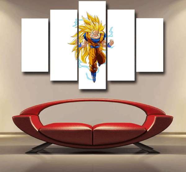 Goku Super Saiyan 3 Epic 5pc Canvas