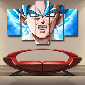 Dragon Ball Vegito Portrait Full Print Cool Design Epic 5pc Canvas