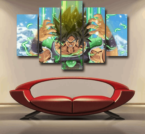 Dragon Ball Super Transforming Broly Epic 5pc Canvas