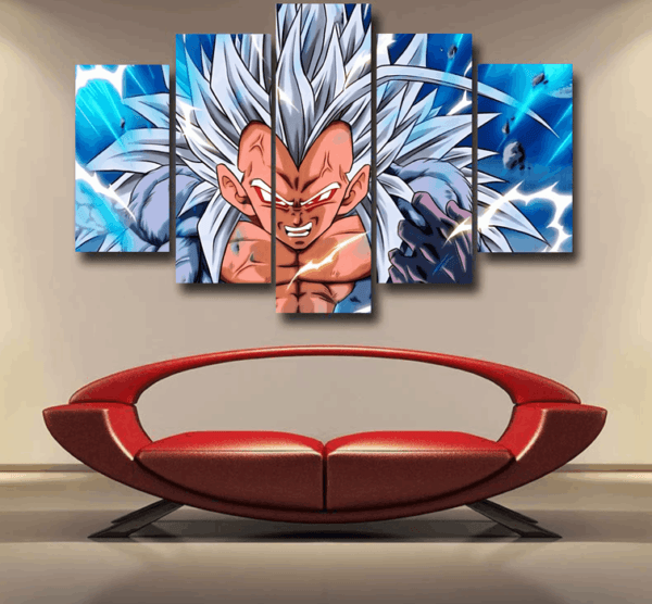 Dragon Ball Vegeta Super Saiyan 4 Ultra Instinct Epic Epic 5pc Canvas