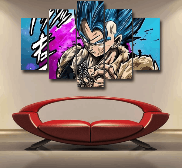 Super Saiyan Blue Gogeta Epic 5pc Canvas