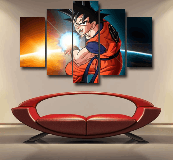 Goku Kamehameha Epic 5pc Canvas