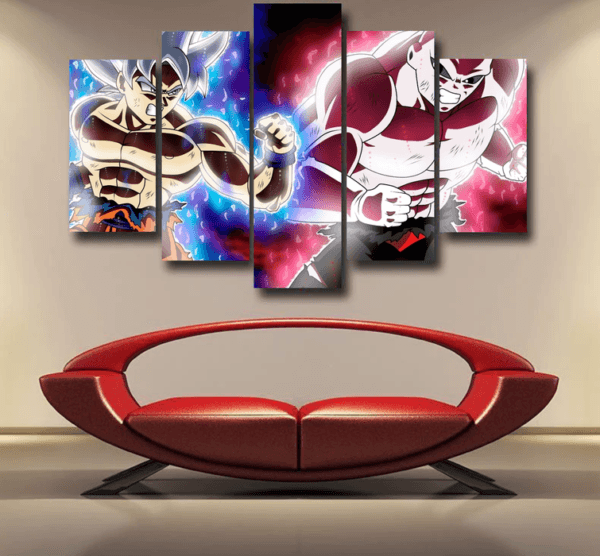 Dragon Ball Super Goku vs Jiren Fierce Battle Full Print Epic 5pc Canvas