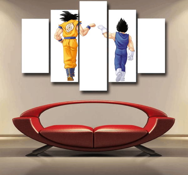 Dragon Ball Z Goku x Vegeta Epic 5pc Canvas