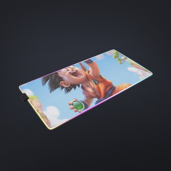 Dragon Ball Goku Kid Ride Flying Nimbus Cute Dope Streetwear cool LED Mouse Pad