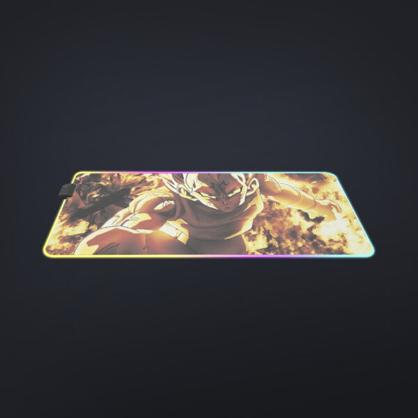 Dragon Ball Z Dope Majin Vegeta Grin Yellow Aura cool LED  Mouse Pad