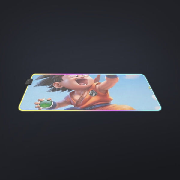 Dragon Ball Goku Kid Ride Flying Nimbus Cute Dope Streetwear cool LED Mouse Pad