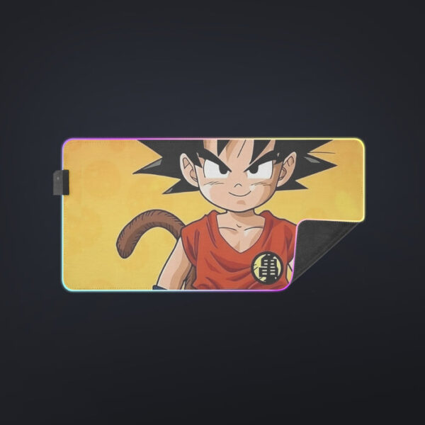 Cute Young Kid Goku Yellow Dragon Ball 3D  cool LED  Mouse Pad