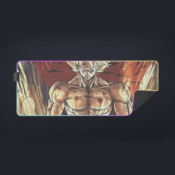 Powerful Goku Super Saiyan 2 Transformation SSJ2 cool  LED Mouse Pad