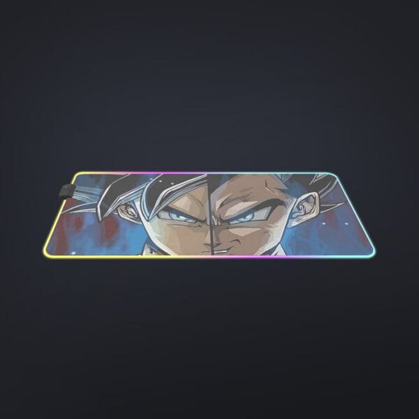 Dragon Ball Z Shirt  SSJ Goku x SSJ Vegeta Fusion cool LED Mouse Pad