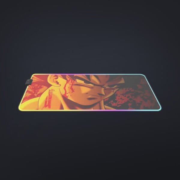 Dragon Ball Z Pissed Serious Son Goku Dope Orange cool LED Mouse Pad