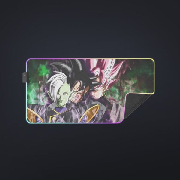 Dragon Ball Super Zamasu Goku Black Goku Rose Cool LED Mouse Pad