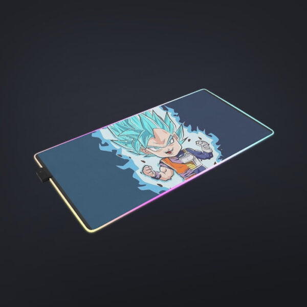 DBZ Goku Vegeta SSGSS God Blue Super Saiyan Chibi Sketch cool LED  Mouse Pad