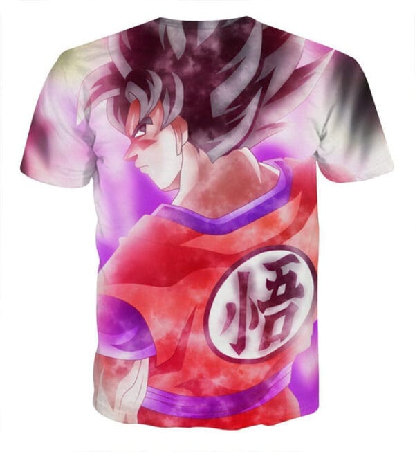 Dragon Ball Super Goku Kaioken Cool Purple Aura Casual T-Shirt