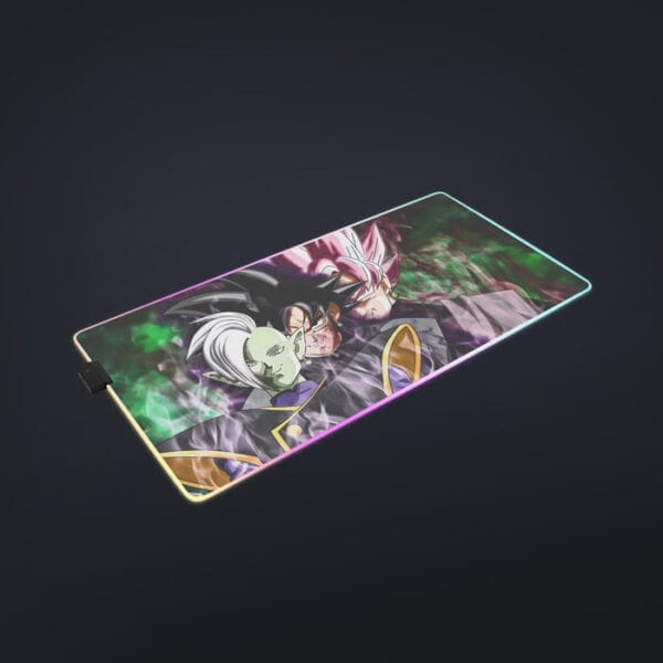 Dragon Ball Super Zamasu Goku Black Goku Rose Cool LED Mouse Pad