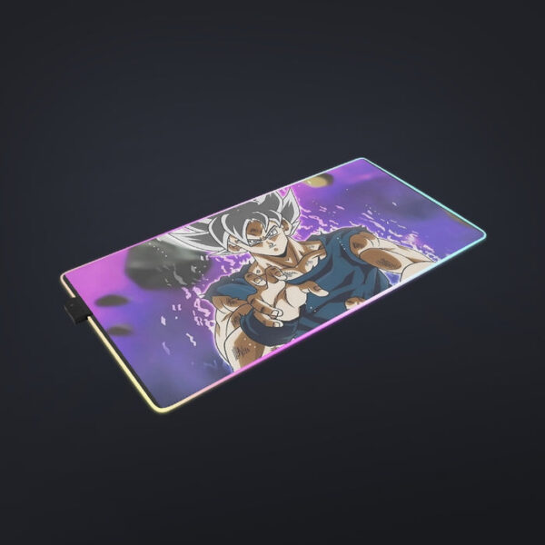 Dragon Ball Z Goku Ultra Instinct Form White Hair cool  LED Mouse Pad