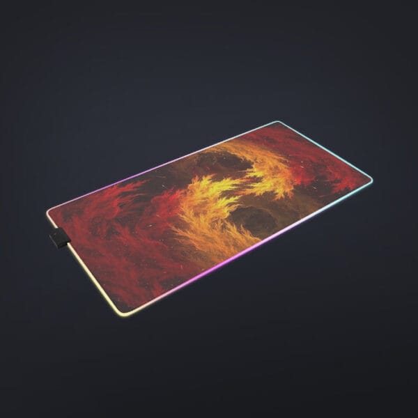 Dragon Ball Z Super Saiyan Orange Aura Dope Streetwear Cool LED Mouse Pad