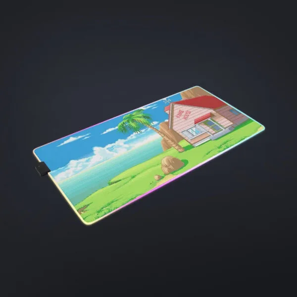 Dragon Ball Master Roshi's Kame House Cartoon Style cool LED Mouse Pad