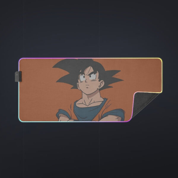 Goku Orange Minimalistic Background  cool LED Mouse Pad