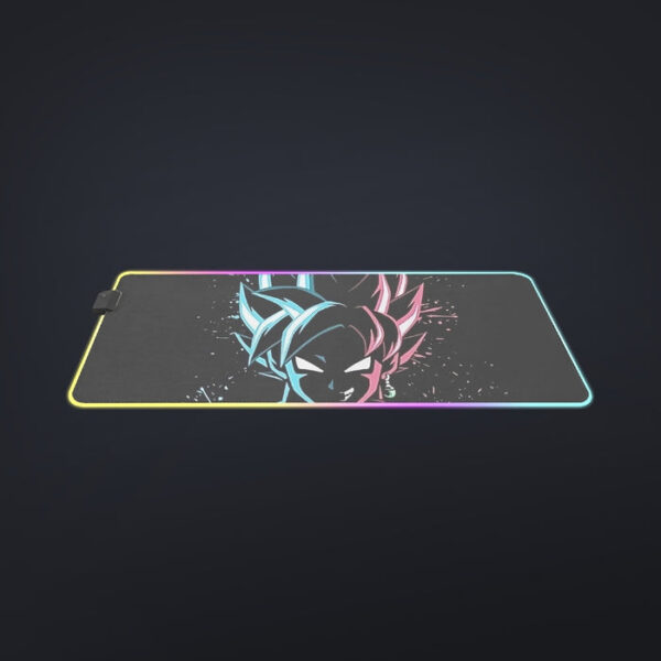 Dragon Ball Super  SSGSS Goku x Black Goku SSJ Rose cool LED  Mouse Pad