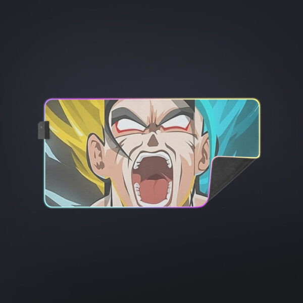 Dragon Ball Goku Super Saiyan Triple Blue God SSGSS Hand Drawing Style cool LED Mouse Pad