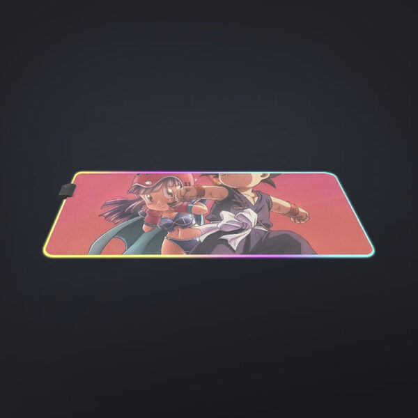 Kid Goku & Chichi Flying on Golden Cloud 3D  cool LED  Mouse Pad