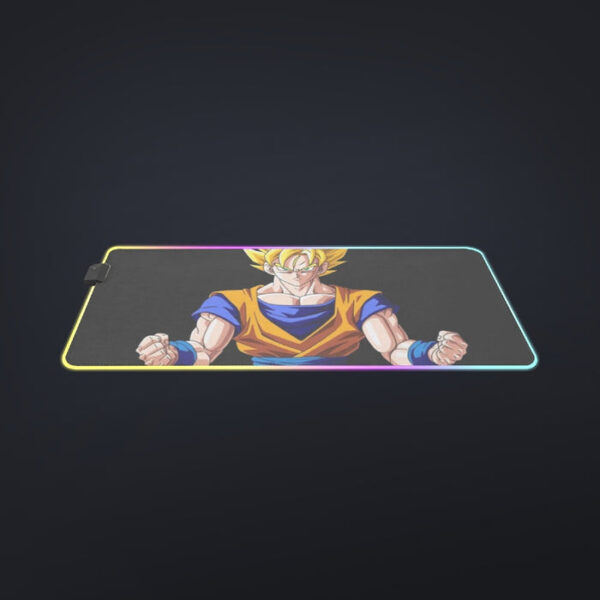 Goku Transformation Thunder Black Super Saiyan cool  LED  Mouse Pad