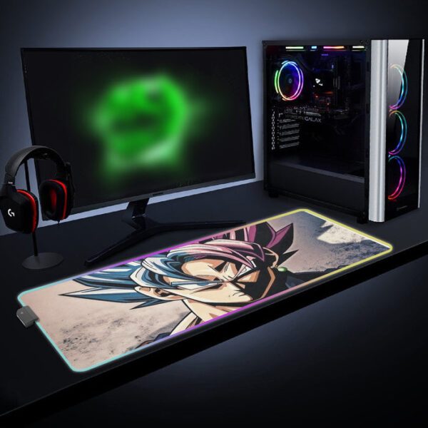 Dragon Ball Super SSGSS cool LED Mouse Pad