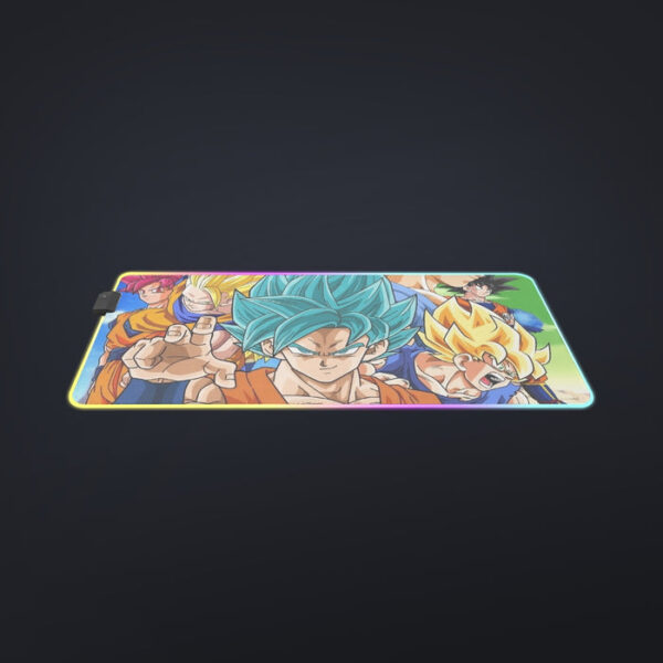 DBZ Goku Saiyan God Blue SSGSS Whis Symbol Cool Design cool LED  Mouse Pad