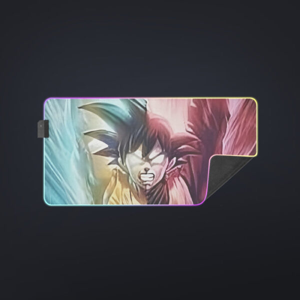 Dragon Ball Super Black Goku SSGSS Goku Spirit Bomb cool LED Mouse Pad