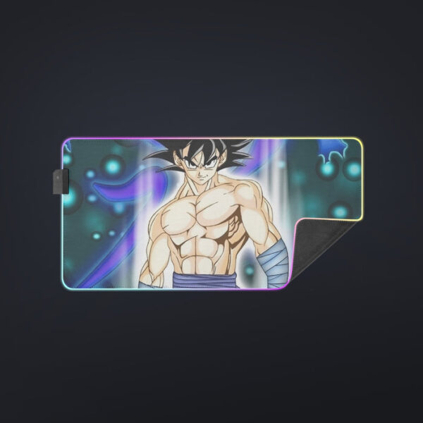 DBZ Goku Muscular Saiyan Vibrant Background Art Style cool LED  Mouse Pad