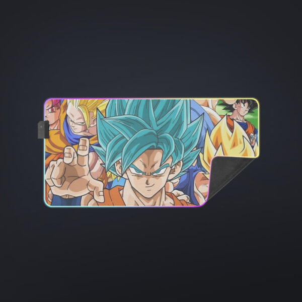 DBZ Goku Saiyan God Blue SSGSS Whis Symbol Cool Design cool LED  Mouse Pad